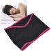 Blockout Light Soft Eye Mask for Sleep & Travel - Knit Fabric Black & Red Edge - Buy Online on GoSupps.com