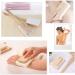 4-Piece Natural Loofah Exfoliating Back Scrubber Set with Long Wooden Handle - Double-Sided Bath Sponge Pad for Shower and Spa - Buy Online on GoSupps.com