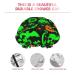 Green Ghost Horror Halloween Pumpkin Printed Shower Cap - Waterproof Bath Cap for Women - Fits All Head Sizes and Hair Textures - Buy Online on GoSupps.com