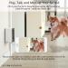 Iseebiz Pet Camera Treat Dispenser | 2 Way Audio 1080P Night Vision | App Control | Wall-hanging | Compatible with Alexa | Black - Buy Online on GoSupps.com