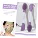 SOESFOUFU Scrub Scrubber Clay Brush Tool Facial Scrub Mud Cleanser Brush Silicone Brush Applicator Brush Cleansing Brush Washbasin Detergent Plastic Double Head - Buy Online on GoSupps.com