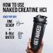 NAKED Lean Creatine HCl Powder 100 Servings - Con-Cret Creatine Hydrochloride with Organic Prickly Pear Extract Electrolytes - Muscle Growth Strength & Cognitive Support - Unflavored Unflavored 8.2 Ounce (Pack of 1) - Buy Online on GoSupps.com