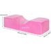 Qinhum U Shape Eyelash Extension Pillow - Ergonomic Memory Foam Neck Support Tool for Beauty Salons - Anti-Slip Headrest - Pink - Buy Online on GoSupps.com