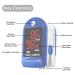 FaceLake FL400 Fingertip Pulse Oximeter with Carrying Case - Blue - Buy Online on GoSupps.com