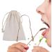 Joberio Metal Tongue Scraper for Adults - U-Shaped Stainless Steel Oral Hygiene Tool | Reduce Bad Breath & Improve Mouth Cleanliness - Includes Antique Copper Bag - Buy Online on GoSupps.com