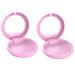 WELLCALE (2 Pack) Aligner Case with Mirror and Special Magnetic Closure Solid Orthodontic Retainer Case- Pink