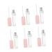 Outanaya 6pcs Lip Gloss Empty Tube Mascara Bottle Eyeline Tube Empty Lip Gloss Tubes Bulk Lip Balm Pink Abs 1 g (Pack of 1) Pink