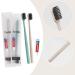 Pack of 50 Disposable Toothbrushes with Toothpaste, Individually Wrapped Travel Kit for Adults & Kids - Ideal for Hotels, Nursing Homes & Charity - Apricot + Green - Buy Online on GoSupps.com