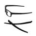 Replacement Temples Arms Legs Satin Black For Oakley Crosslink Pitch Glasses - Black