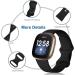 Dirrelo 4 Pack Band for Fitbit Versa 3 & Sense | Soft TPU Sport Straps Replacement | Smartwatch Wristband Set in Black/Darkgreen/Grey/Indigo | Large Size Men Women - Buy Online on GoSupps.com
