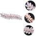minkissy 1pc Half up Hair Clip Girl Zircon Hairpin Leaf Hair Barrettes Hair Comb Decorative Hair Pins Bridal Flower Comb Flower Hair Decor Stylish Hairpin Flowers Rhinestones Bride - Buy Online on GoSupps.com