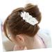 DOITOOL Rhinestones Hair Comb Hair Side Combs Bridal Hair Comb Bridal Hair Accessories Flower Side Comb Bridal Side Combs Korean White Headgear Bride - Buy Online on GoSupps.com