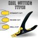 Professional Acrylic False Nail Clippers - Black/Gold Nail Tip Cutter for Salon & Home Nail Art | JIM PRO - Buy Online on GoSupps.com