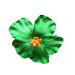 Flowers hair clip hair clip flowers multi -colored roses hairdresses hair jewelry for girls women party beach wedding (green one size) 1 piece (1 Pack) green