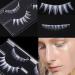 White Halloween False Eyelashes - Anime Cosplay Makeup - Masquerade Party Lashes - 2 Pairs (Upper & Bottom) - Buy Online on GoSupps.com