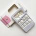 24Pcs Short Square White Press on Nails - Glossy Pure Color Acrylic False Nails for Women and Girls - Buy Online on GoSupps.com