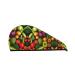 Vegetable Fruit Print Coral Velvet Absorbent Dry Hair Cap Towel Wrap for Women Wet Hair Tour Swimming Pool