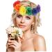 Gay Pride Headband Rainbow Flower Headband Rose Flower Headpiece Pride Hair Accessories for Pride Party Style 2 Headbands colorful 2 - Buy Online on GoSupps.com