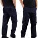 Men's Relaxed Fit Khaki Joggers with Pockets - Blue XX-Large | Streetwear & Workwear - Buy Online on GoSupps.com
