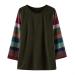 Girls Green Color Block Striped Tunic Top | Kids Fashion Long Sleeve Blouse 6-7 Years - Buy Online on GoSupps.com