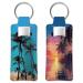 OLYCRAFT 2pcs Lipstick Holder Keychain Coconut Tree Lip Balm Holders Lipstick Keychains Portable Lipstick Holder Bags Palm Tree Lipstick Sleeve Travel Key Ring Holder for Lipstick Chapstick
