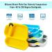 Silicone Suction Plate for Toddlers - Divided Self-Feeding Training Dish - Excavator Yellow - Buy Online on GoSupps.com
