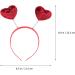 Lurrose Valentine Heart Headband Red Love Heart Headband Valentines Day Hair Hoops Love Heart Hair Accessories for Women Valentine's Party - Buy Online on GoSupps.com