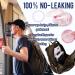 Uouovo Denture Bath Case - Leak-proof Denture Care Kit for Travel - Includes Strainer & Mirror - Pink - Buy Online on GoSupps.com
