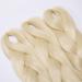 One Piece Braiding Hair Extensions Synthetic 24 Inch 100g Crochet Hair Braid Heat-Resistant - Bleach Blonde - Buy Online on GoSupps.com