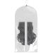 Hair Extension Bag - Home Wig Hair Extension Storage Bag with Hanger Lightweight Bag Breathable Real Hair Wig Container for Living Room Hairdressing Salon White