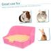 VANZACK Box Rabbit Toilet Pet Toilet Little Pig Pee Toilet Pet Drawer Potty Rabbit Potty Pet Supply Pet Pee Toilet Bunny Toilet Pet Potty Bunny Potty Pet Litter Tray Pet Training Corner 28.5X23.5X15.5CM Pink - Buy Online on GoSupps.com