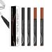 QOBNN 4Tip Microblade Brow Pen Long Lasting Waterproof and SmudgeProof New Eyebrow Pencil 4 Point Brow Pen Professional Eyebrow Definer Brow Pen Stays on All Day Color 2*Black+2*Light Brown
