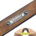 Didog Personalized Leather Dog Collar - Soft Padded & Engraved Name Tag for Small & Medium Dogs (M: 27-33 cm Brown) - Buy Online on GoSupps.com