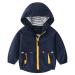famuka Baby Infant Boys Hooded Coat Windbreaker Jacket Clothes Toddler Outwear 3 Years Navy