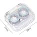 Travel Contact Lens Case Kit | Stylish & Organized Contact Lens Box with Applicator Tweezers & Solution Bottle - Buy Online on GoSupps.com