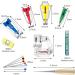 Complete Bias Tape Tool Kit: 4 Sizes Bias Tape Maker, 60 Sewing Clips, 50 Ball Point Pins, Awl, Presser Foot - Perfect for Fabric Sewing and Quilting - Buy Online on GoSupps.com
