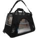 Airline Approved Pet Carrier - Soft-Sided Carriers for Small Medium Cats and Dogs Air-Plane Travel On-Board Under Seat Carrying Bag with Fleece Bolster Bed for Kitten Cat Puppy Dog Taxi Large Onyx Black