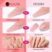 Ur Sugar PolyGel Set - Cat Eye Magnet Poly Extension Gel | 6 Colors 15ml | Pink Glitter Shines in the Dark - Nail Extension Builder Gel - Buy Online on GoSupps.com