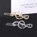 4x Dainty Hairpin Clip Music Note Hair Snap Clamp Womens Girls Headwear - Buy Online on GoSupps.com