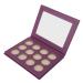 12 Hole Empty Eyeshadow Palette Makeup Blush Bronzer Compact Portable for Cosmetics Store (Purple)