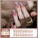 24Pcs/Set Press On Nails Medium Long Flash Diamond False Nails Acrylic Fake Nails Full Cover Nails Tips Artificial Finger Manicure Press on nails for Women and Girls - Buy Online on GoSupps.com