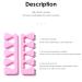 Buy Lasieyo 50 Peach Herz Heart Dividers - Soft Foam Toe Spreader for Nail Polish Nail Art & Pedicure | Cotton Finger Separators - International Shipping Available - Buy Online on GoSupps.com