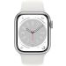 Apple Watch Series 8 GPS 41mm Smart Watch - Silver Aluminum Case with White Sport Band Fitness Tracker with Blood Oxygen & ECG Apps Always-On Retina Display Water Resistant 41mm M/L Fits 150-200mm Wrists - Buy Online on GoSupps.com