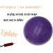 Purple 8-Inch Exercise Ball with Pump - Mini Yoga & Pilates Ball for Core Stability & Physical Therapy - Buy Online on GoSupps.com