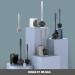 MR.SIGA Toilet Plunger & Bowl Brush Combo - Bathroom Cleaning Set, Black - 2 Sets - Buy Online on GoSupps.com