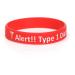 5-Pack Silicone Medical Alert Bracelet Wristbands - Engraved Diabetes Insulin Dependent - Multi-Color Type 1 Diabetes - Buy Online on GoSupps.com