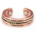 EnerMagiX Tri Tone Pure Copper Magnetic Rings for Women - 2 Magnets, Braided Design - Buy Online on GoSupps.com