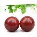 PLAFOPE Hand Massage Balls - 2 Piece Set Rosewood 6cm Red Massage Roller for Relaxation & Relief - Buy Online on GoSupps.com