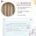 Moresoo Invisible Tape-In Extensions Real Hair Light Brown 55 cm Chestnut Brown & Gold Blonde 10 Pieces #8/22 for Seamless Volume & Length - Buy Online on GoSupps.com