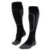 Falke women Sk4 Ski socks very light upholstery anti-bubbles thin ski lumps for skiing breathable fast-drying climate-regulating odor-controlling wool function material 1 pair 41-42 black (black mix 3010)